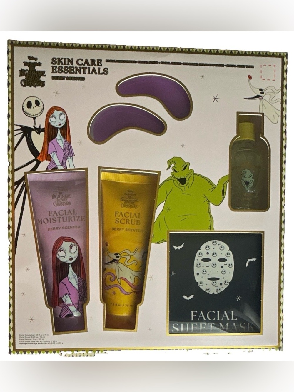 Disney Nightmare Before Christmas Skin Care Essentials Gift Set Jack Sally NEW
